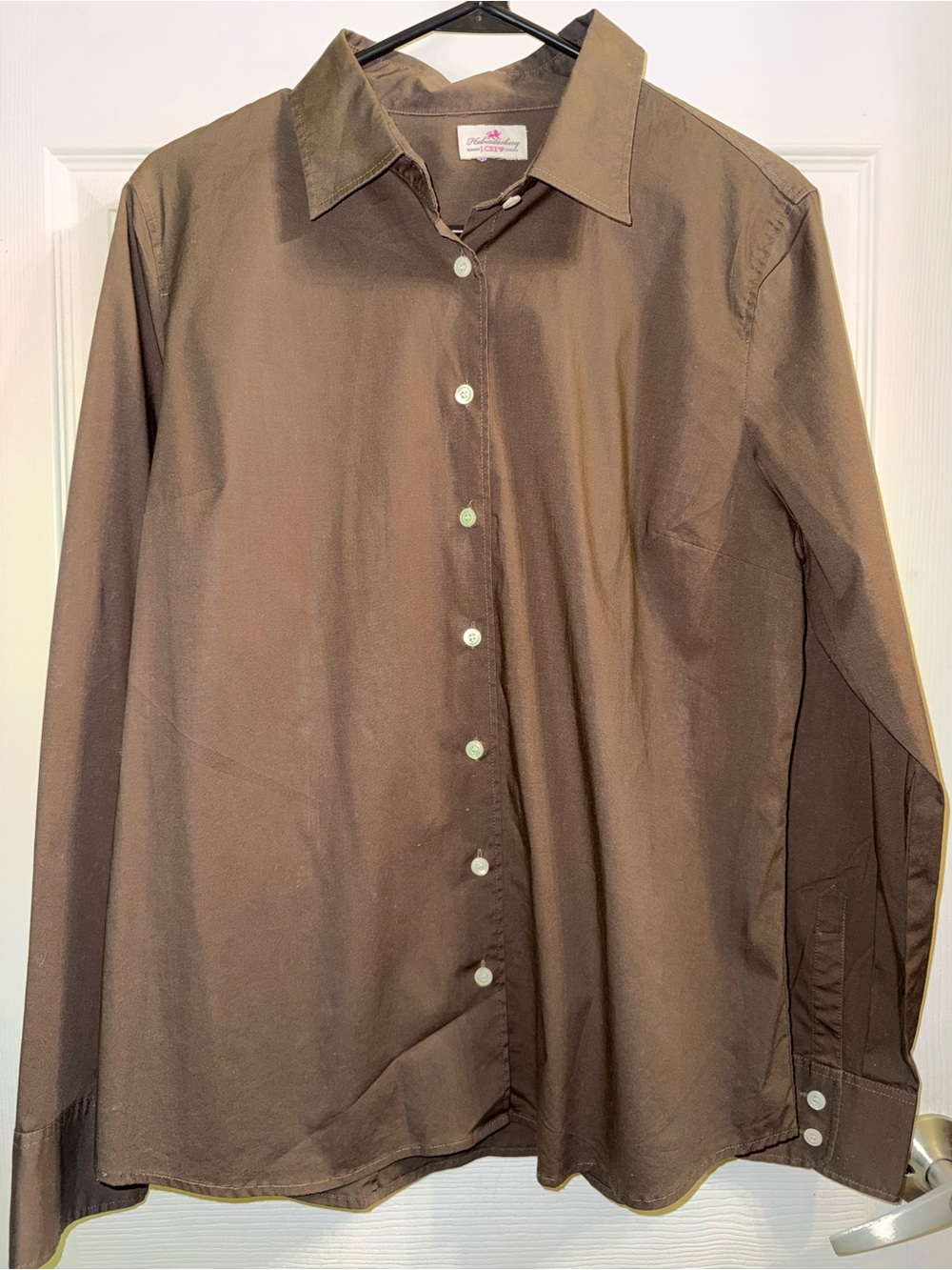 J. Crew women’s  Brown Button-Down Dress Shirt